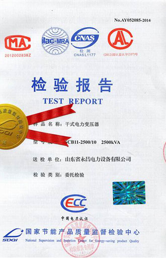玉树变压器检测合格报告